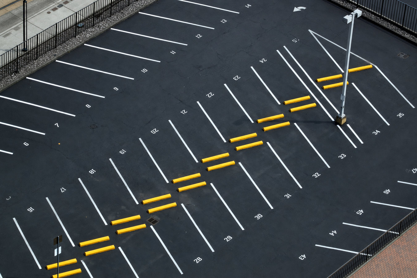Parking lot paving